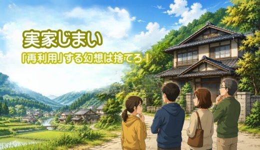 【実家じまいの現実】田舎の空き家を「再利用」する幻想は捨てろ！素人が大損しないための解体と売却のリアル